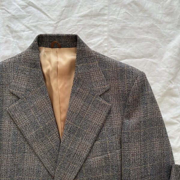Vintage 1960s Stafford Ellinson Plaid Wool Suit NZ Made Carousel 2