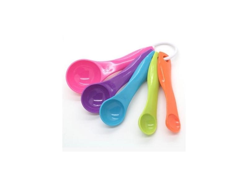 New Brand 5PC Kitchen Colour Works Measuring Spoons Spoon Cup Baking Utensil Carousel 1