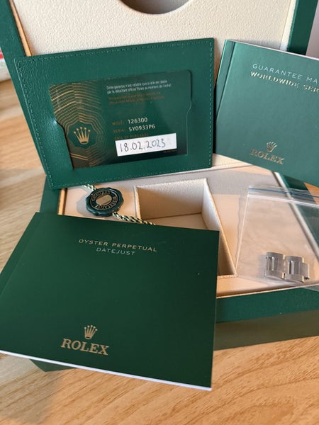 Rolex Datejust 41, 126300, stainless steel, 2023, like new.62864731537923114