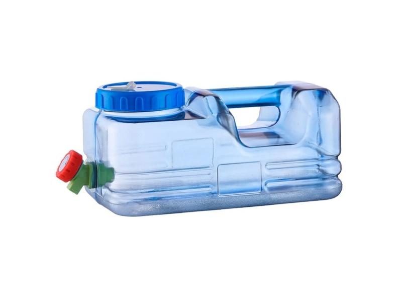 5.5L Capacity Outdoor Water Bucket Portable Driving Water Tank Container With Carousel 1