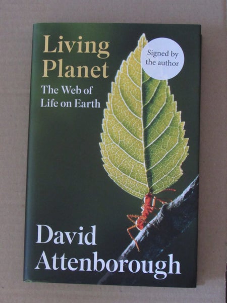 Living Planet Hardback Book signed by David Attenborough Carousel 1