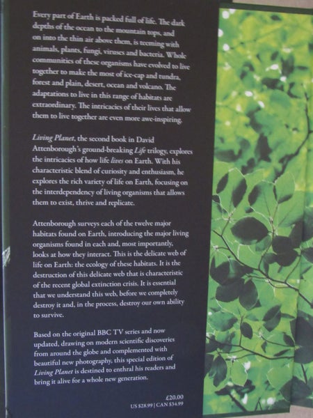 Living Planet Hardback Book signed by David Attenborough Carousel 6