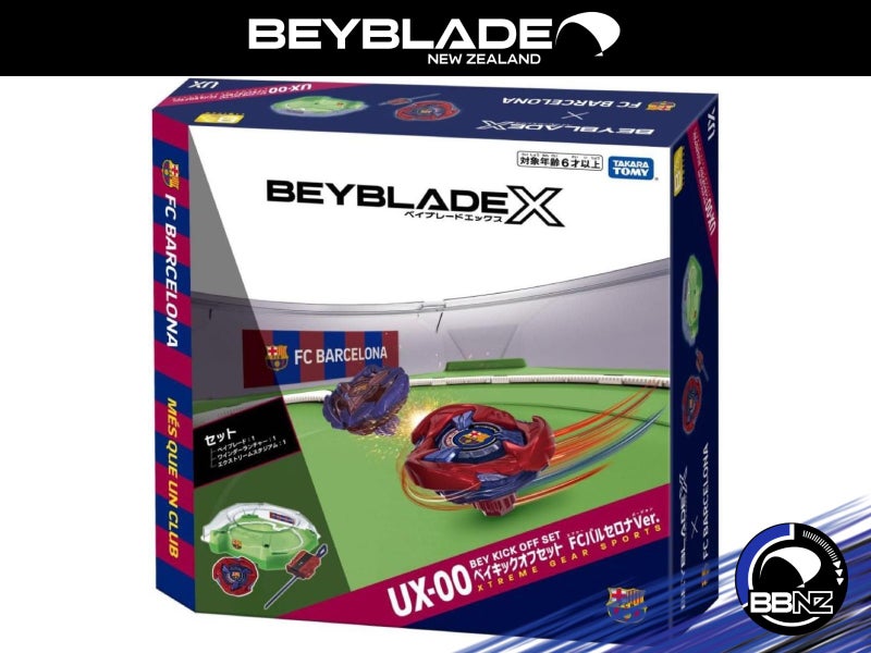 UX-00 B4 Exclusive Bey kick Offset FC Barcelona Ver || Beyblade X (Takara Tomy) Carousel 2