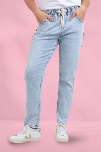 Foxwood Juliette Taped Joggers Vintage Pale Blue Carousel 1