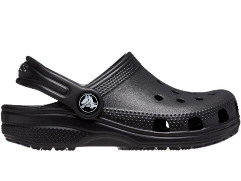 Crocs Kids Classic Clog Sandals Breathable Slippers Shoes in Black Carousel 1