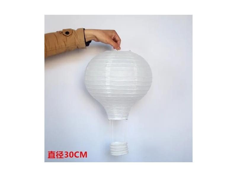 25cm-40cm White Chinese Hot Air Balloon Lantern For Kids' Diy Painting Festival Carousel 1