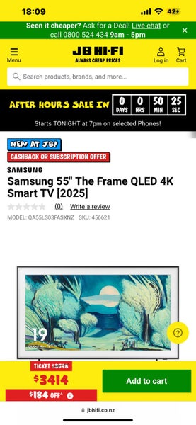 Brand New 55" The Frame 4K Samsung Vision AI Smart TV (2025)62863868569218114