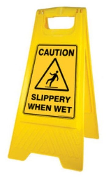 Safety Sign Slippery When Wet - Yellow, 290mm x 660mm Carousel 1