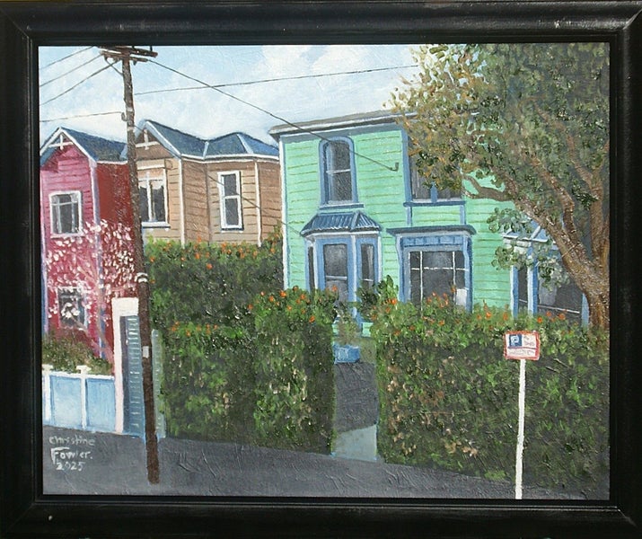 Tinakori road Thorndon original NZ art62863215531393111
