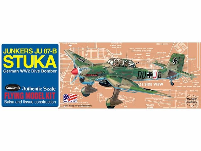 Guillows Junker JU-87B Stuka Laser Cut Model Kit, 419mm WS Carousel 1