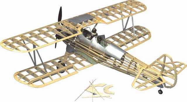 Guillows Stearman Pt-17 Detailed Balsa Model Kit, 711mm WS Carousel 1