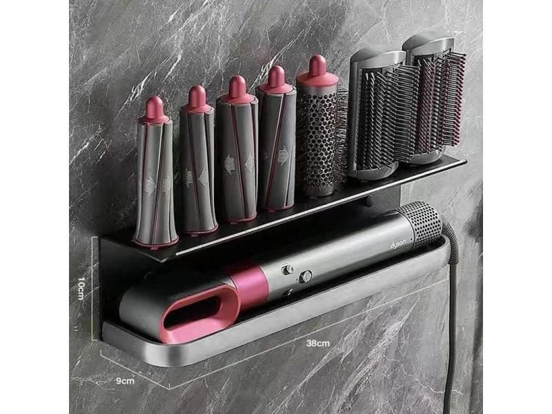 Dyson Hair Curler Hair Dryer Storage Holder Wall Shelf Bathroom Accessory Carousel 1