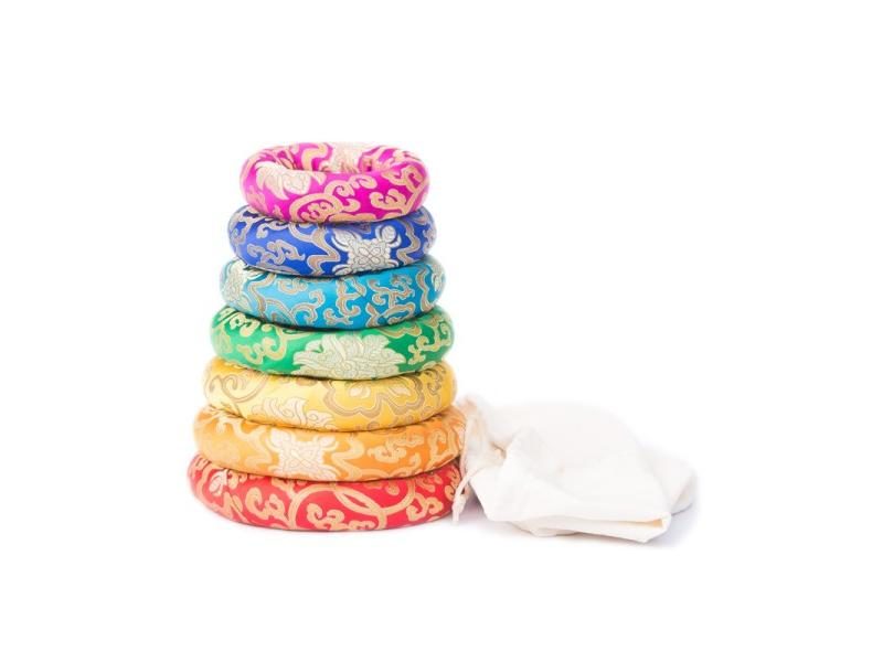7pcs Color O-ring For Crystal Singing Bowls 6-12" 8-14" Carousel 1