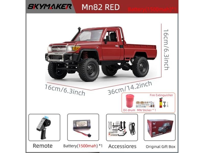 1:12 Rc Car Skymaker Mn Model Mn82 Retro Full-scale Simulation LC79 RTR 2.4g Carousel 1