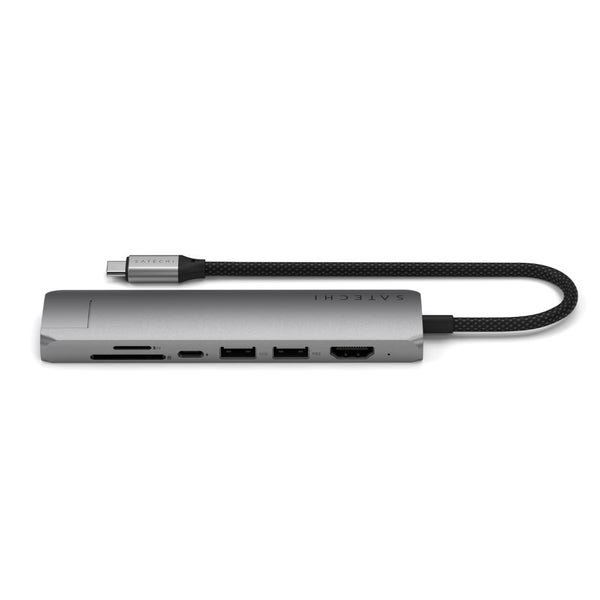 Satechi 7-in-1 USB-C Slim Multiport Adapter (Space Grey) Carousel 1
