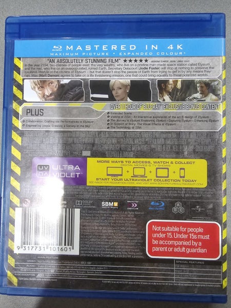 Elysium - Matt Damon (Blu-ray)64584848176513111