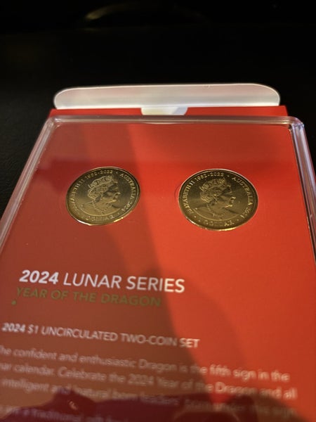 Year of the Dragon 2024 $1.00 coin set Carousel 2