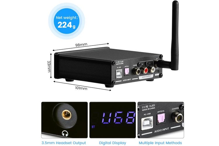 AIYIMA DAC A1 Bluetooth DAC Headphone Amplifier Carousel 2