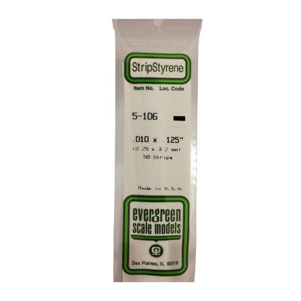 Evergreen Styrene Strips .010 X .125 In-10 Carousel 1