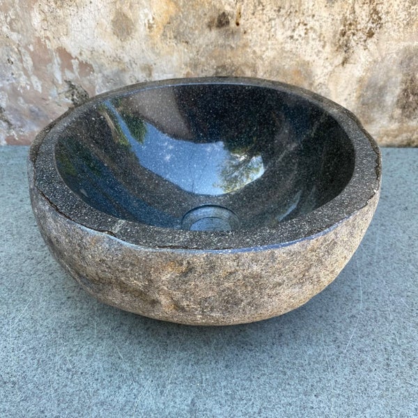 $1 RES EARTHY RAW STONE BASIN NATURAL STONE 330mm x 320mm x 145mm WAS $695 Carousel 1