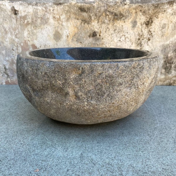 $1 RES EARTHY RAW STONE BASIN NATURAL STONE 330mm x 320mm x 145mm WAS $695 Carousel 2