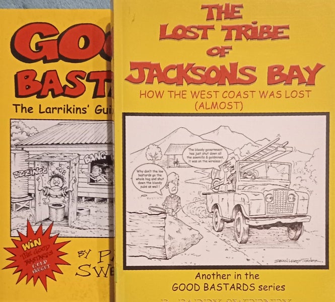 Paddy Sweeney books BULK listing Jacksons Bay + Good Bastards Carousel 2