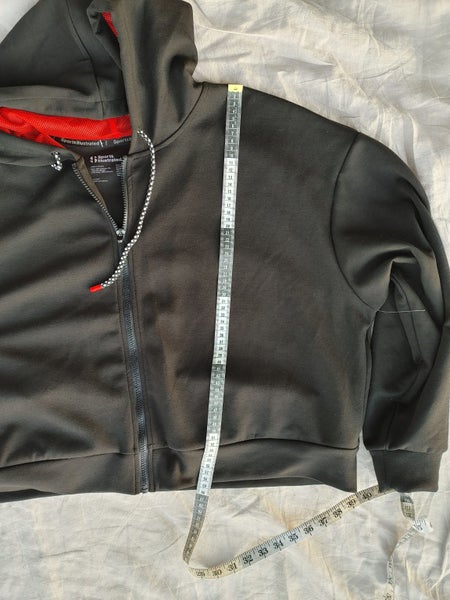 Black long sleeve full zip Hoodie Sports Illustrated Womens pockets Fashion NEW Carousel 7