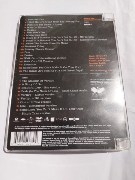 18 Videos by U2 DVD- Carousel 2