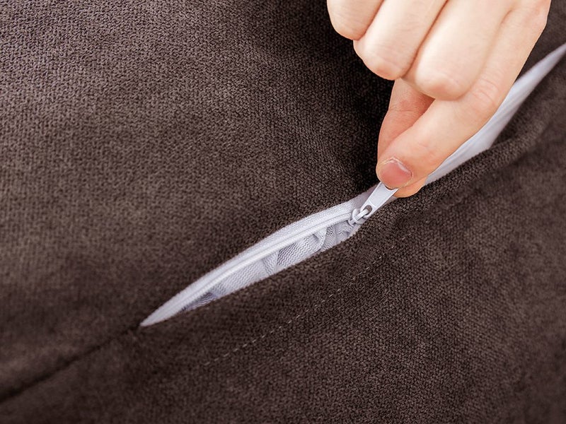 Two-Seater Bean Bag Chair-Dark Brown Carousel 6