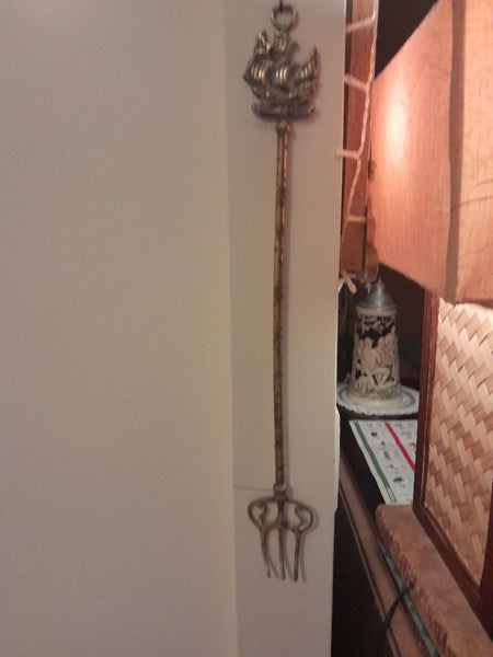 LOOK!! BRASS TOASTING FORK!! Carousel 1