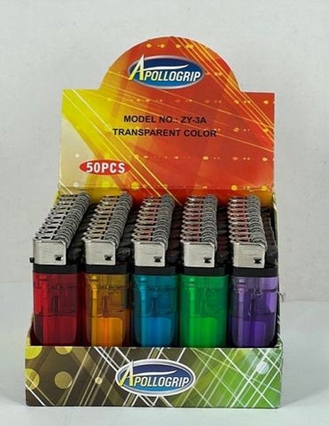 Bulk Buy 50PCS Disposable Lighter Transparent colours64354880962049110
