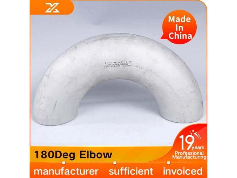 304 Stainless Steel Welded And Stamped Seamless Pipe Fittings 180 Degree Elbow Carousel 1