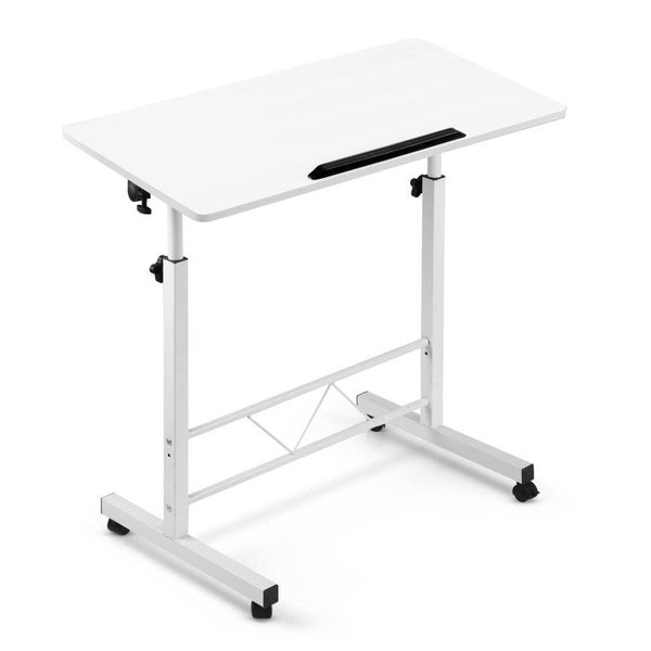 Portable Mobile Laptop Desk Notebook Computer Height Adjustable Table Sit Stand Carousel 1