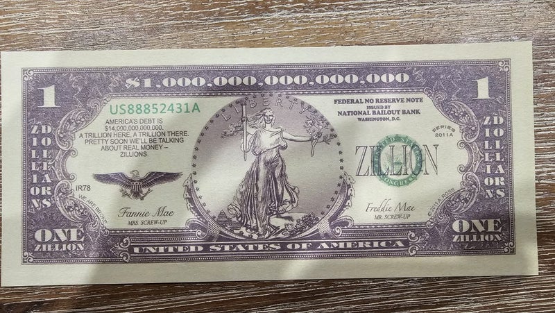 USA ONE ZILLION DOLLARS Carousel 1