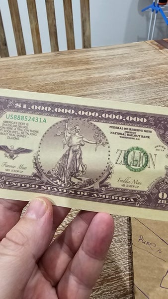 USA ONE ZILLION DOLLARS Carousel 3