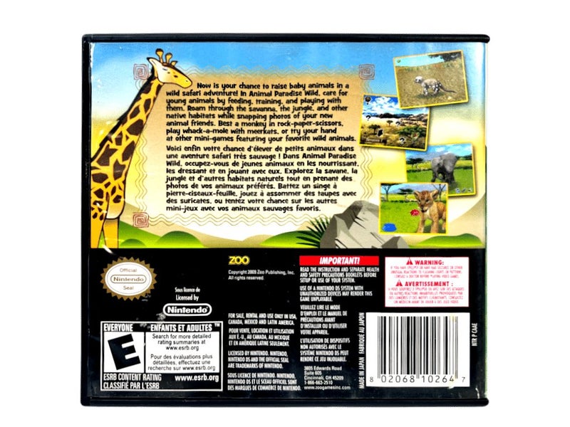Animal Paradise: WILD (Nintendo DS) *EXCELLENT + COMPLETE* Carousel 2