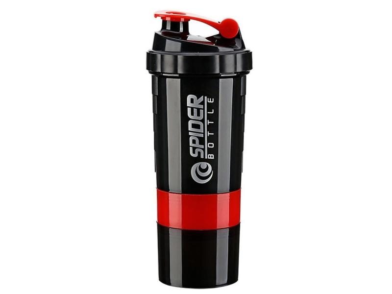3 Layers Shaker Protein Bottle Powder Shake Cup Large Capacity Water Bottle Carousel 1