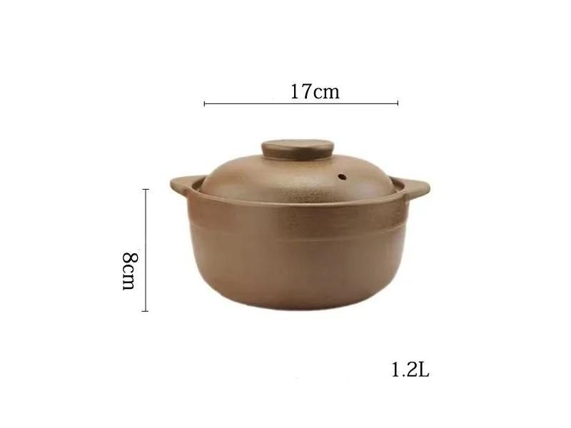 0.8L 1.2L 1.6L Casserole Clay Casserole High Temperature Resistant Household Carousel 1