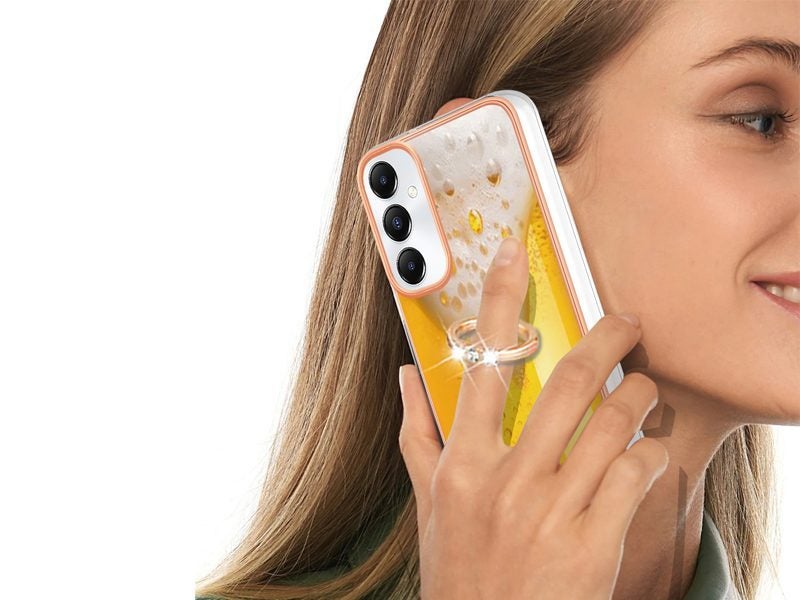 Finger Ring Kickstand Case Cover for Samsung Galaxy A05s Beer Carousel 3