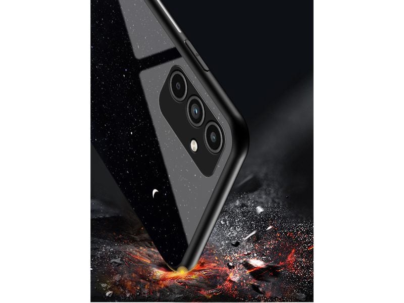 Slim Tempered Glass Case Cover for Samsung Galaxy A25 5G Night Sky Carousel 3