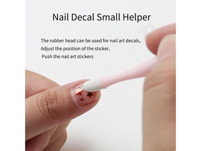 2 Ways Manicure Nail Cuticle UV Gel Polish Pusher Remover Trimmer Stainless Carousel 1