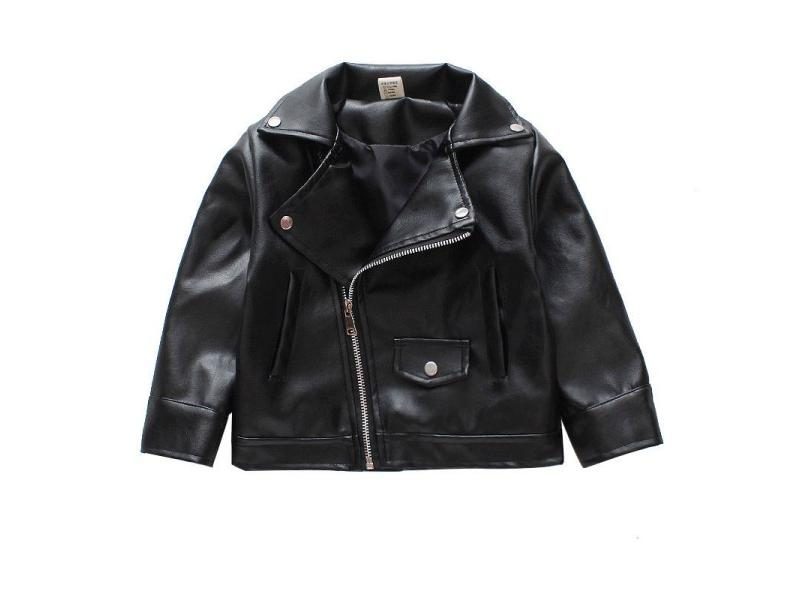 New Leather Boy Jacket Fleece Baby Jacket Kids Coats Autumn Winter Children Carousel 1