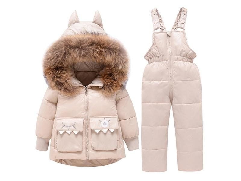 Children Clothing Set Hooded Parka Boy Baby Overalls Toddler Girl Clothes Carousel 1