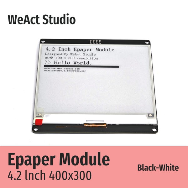 WeAct 4.2'' 4.2 Inch Epaper Module E-paper E-Ink EInk Display Screen SPI Carousel 1