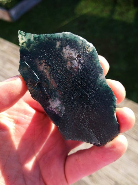 Moss Agate NZ carving slab Stunning pattern Carousel 2