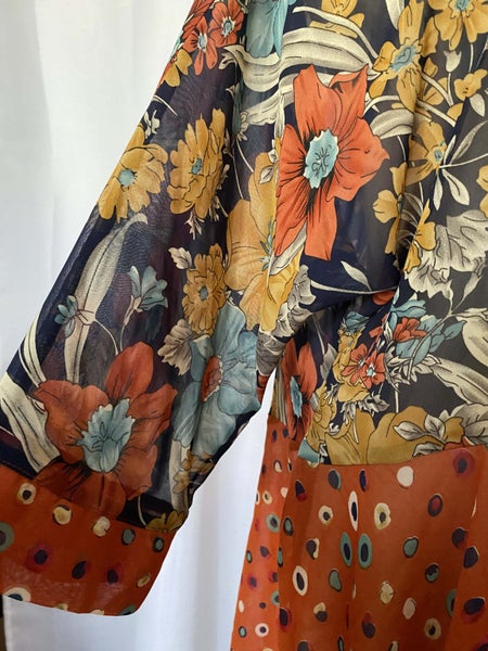 KIWI MADE *ANASTASIA'S* ESSENTIAL LONG LINE FLOWY FLORAL DUSTER (12) Carousel 2