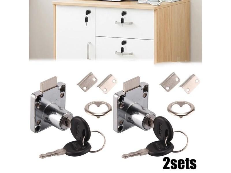2pcs Steel Cam Drawer Lock Door Furniture Cabinet Letter Mailbox Cupboard Lock Carousel 1