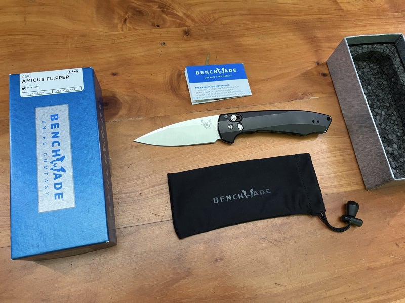 Benchmade 490 Pocketknife - CPM-S90V Steel - Alloy Handles62863873472770111