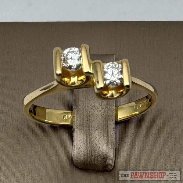 18ct Yellow Gold Two Stone Diamond Ring ~ $2,700! Carousel 1