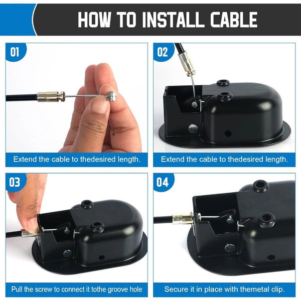 Recliner Handle Release Lever with Trigger Cable Carousel 6